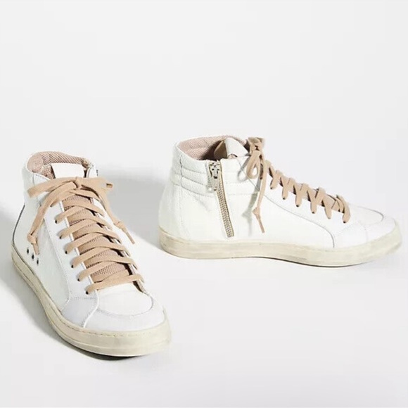 P448 high top white patent leather sneakers Medusa color size 35 US 5 - Picture 3 of 16